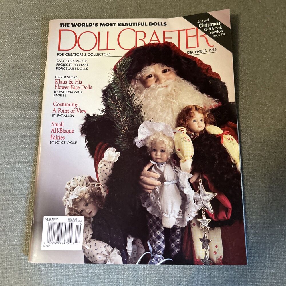 Doll Crafter Magazine December 1995 Pull Out Pattern DPP235 Christmas